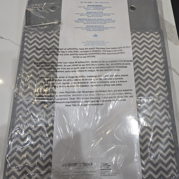 Over-the-Door Black Storage Organizer - Picture 4 of 7